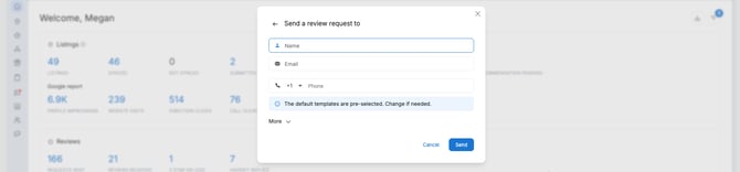 Send review request to