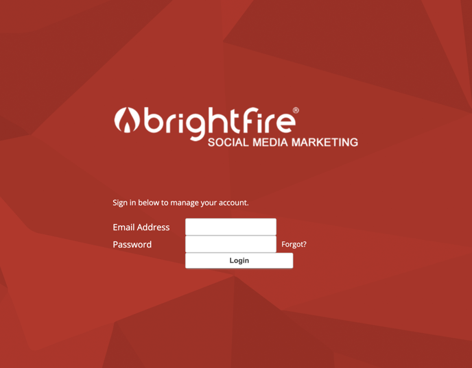 Social Media Marketing Login Screen